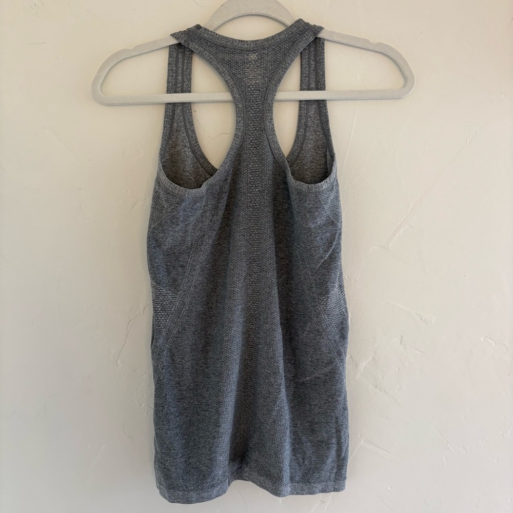 New Balance Grey Racerback Tank Top - Picture 2 of 3